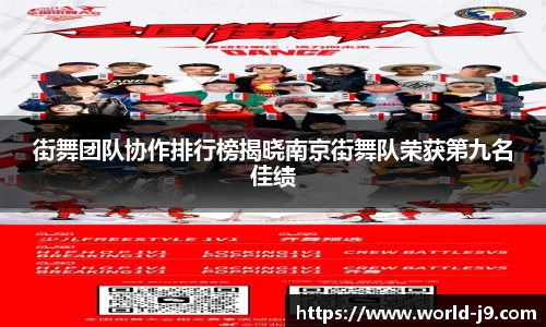 街舞团队协作排行榜揭晓南京街舞队荣获第九名佳绩